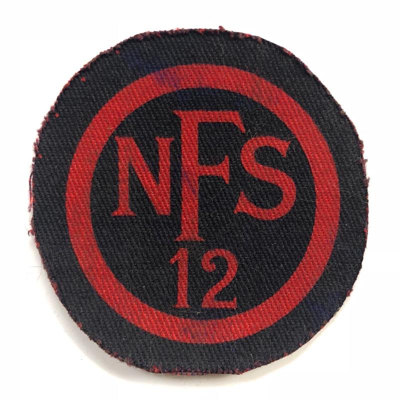 National Fire Service NFS 12 STEVENAGE Fire Force Area printed cloth badge