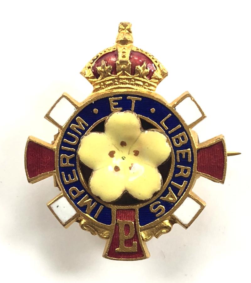 Primrose League Honorary Dame membership pin badge