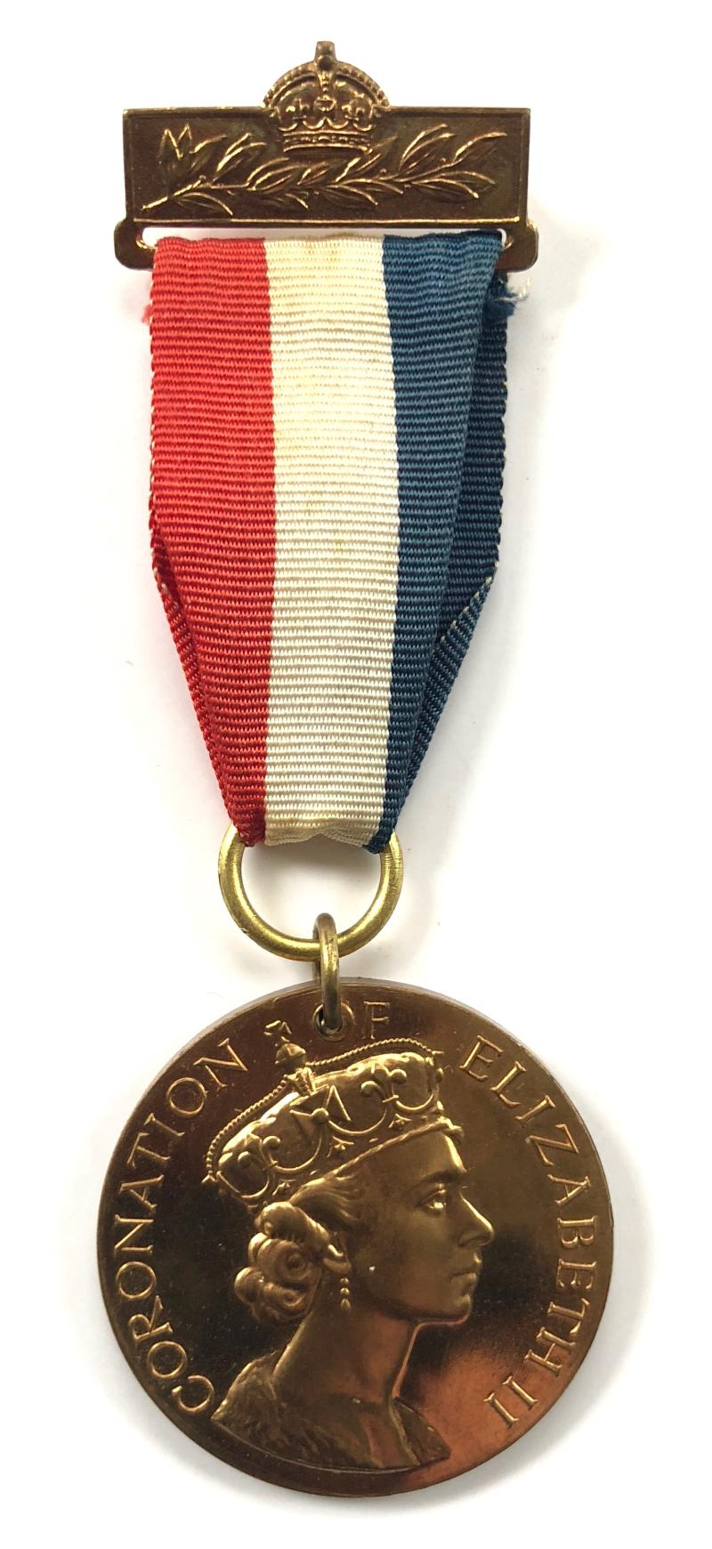 Medal commemorating the Coronation of Elizabeth II 1953 by Pinches London