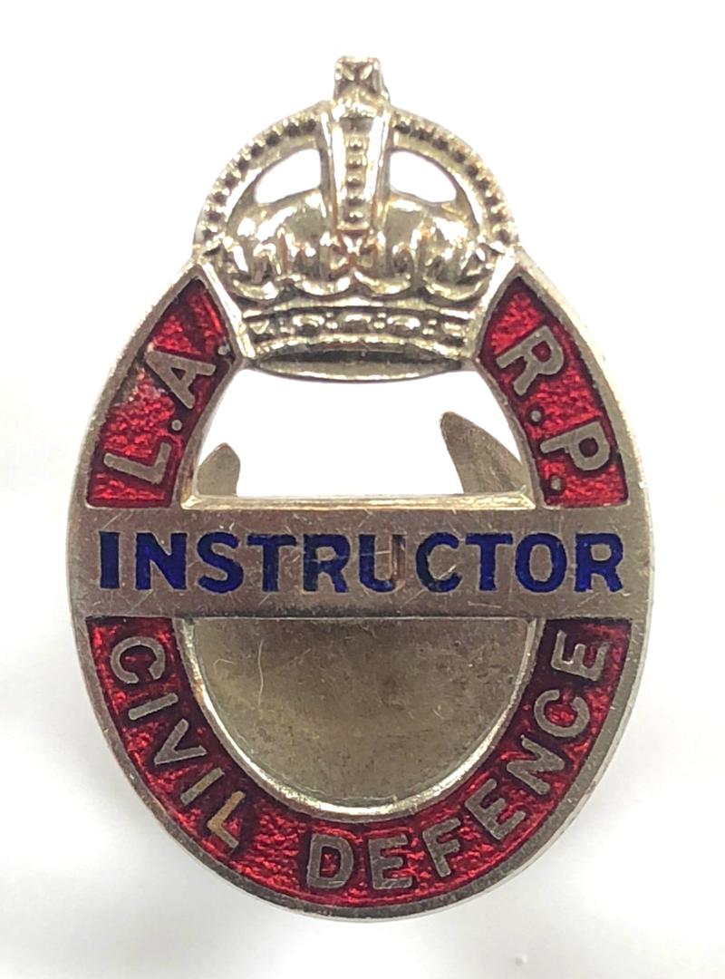 WW2 Local Air Raid Precautions LARP Civil Defence instructor badge