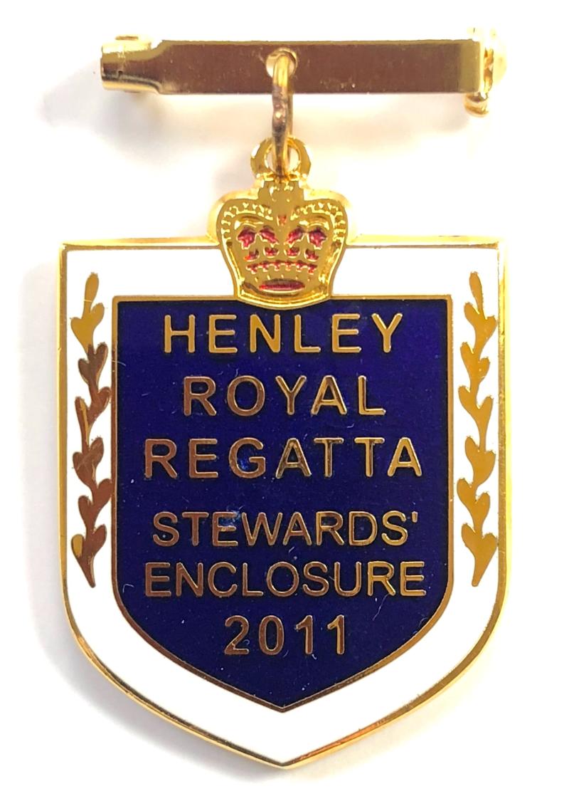 2011 Henley Royal Regatta stewards enclosure pin badge