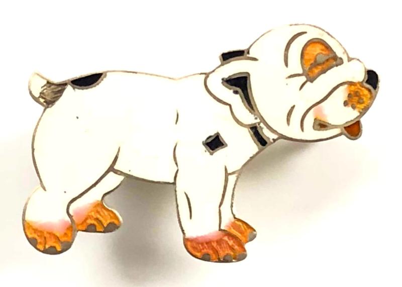 Bonzo the Dog cartoon character silver pin badge circa 1924