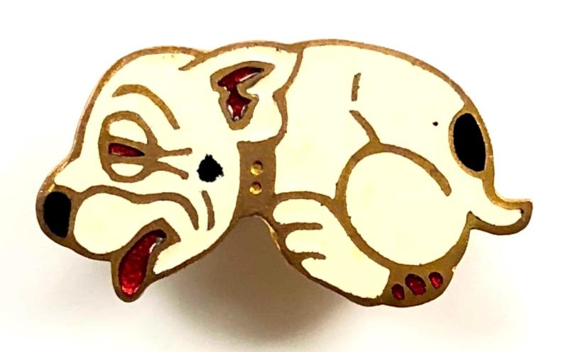 Bonzo the Dog cartoon character pin badge circa 1924