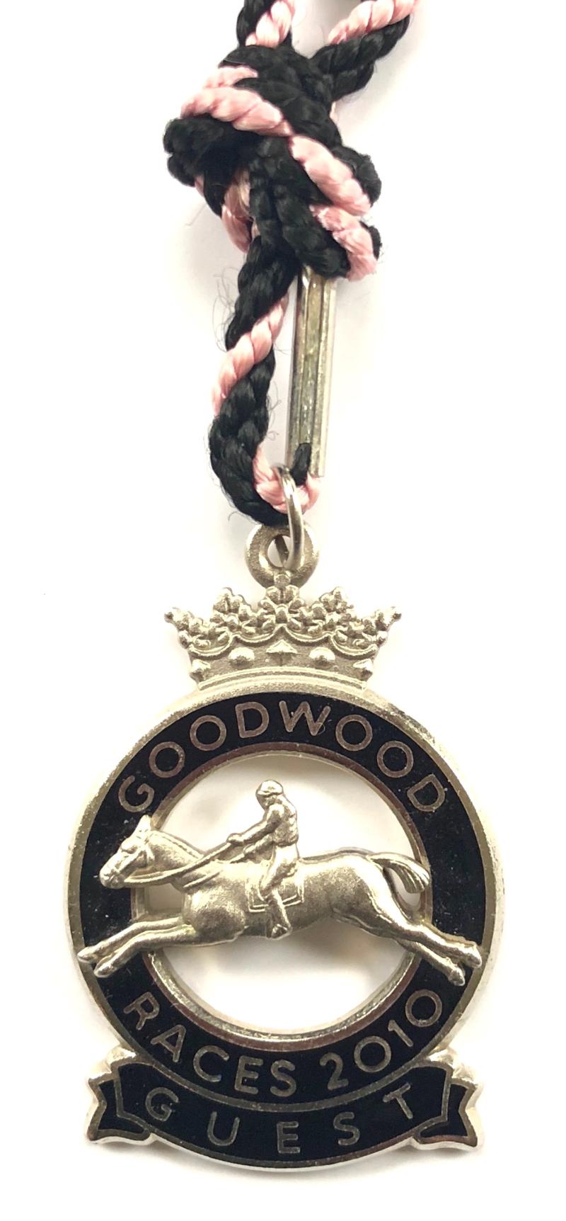 2010 Goodwood Racecourse horse racing club Guest badge