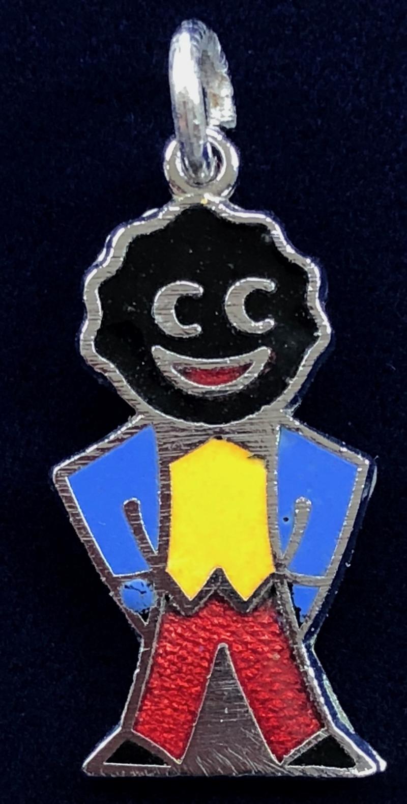 Robertsons Golly Standard yellow waistcoat pendant advertising badge