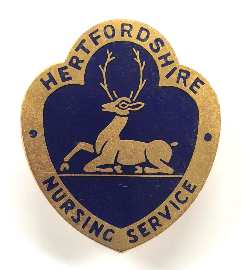 Hertfordshire Nursing Service pin badge