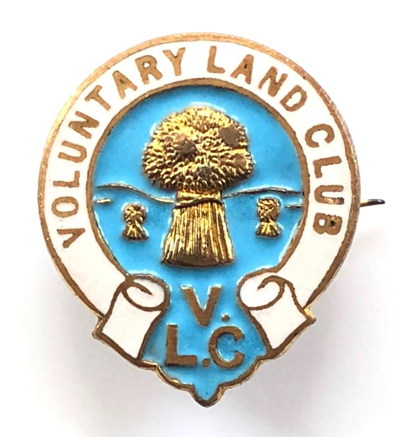 Voluntary Land Corps VLC agricultural home front badge