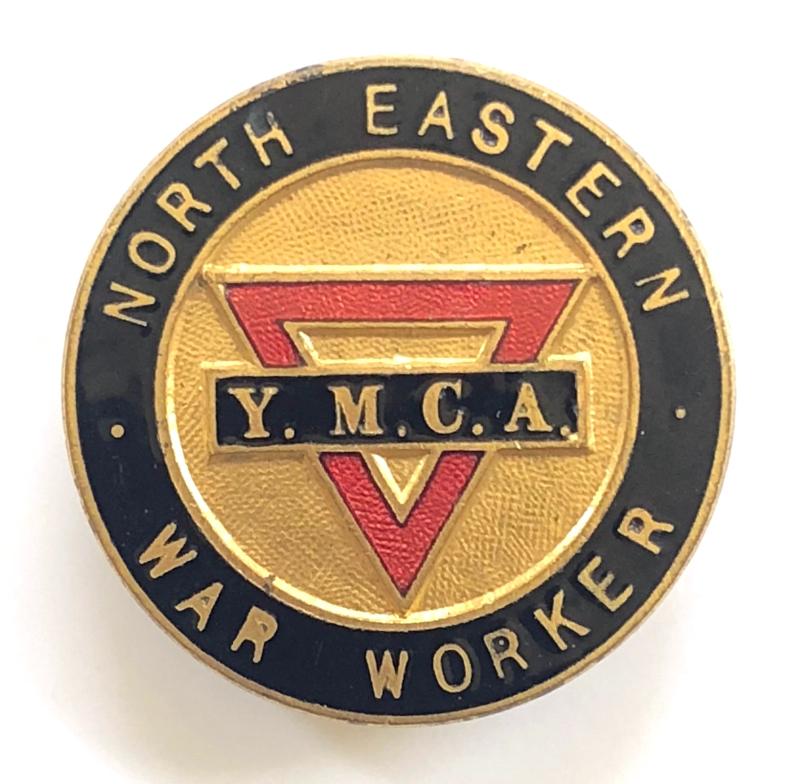 WW2 YMCA North Eastern Area War Worker home front pin badge