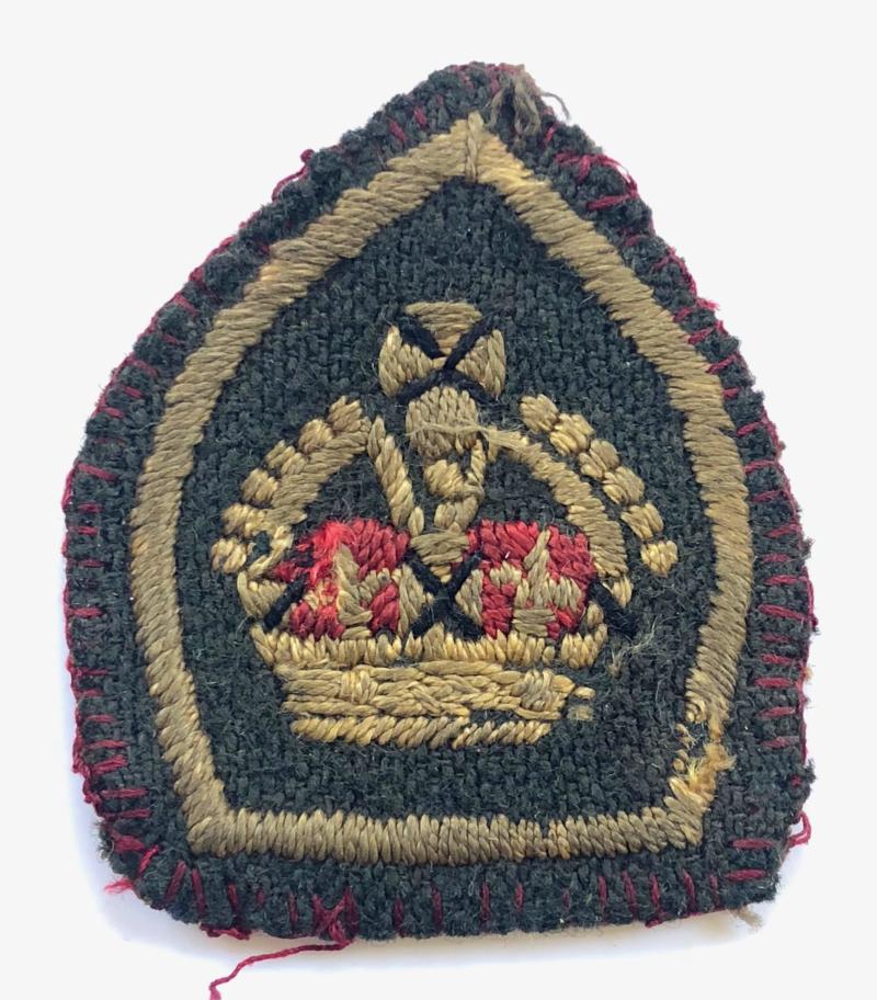 Boy Scouts Kings Scout green serge cloth badge circa 1909 pattern