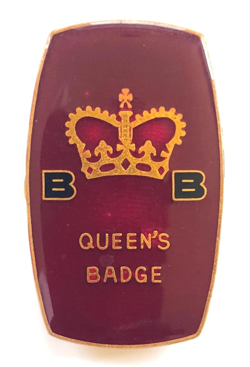 Boys Brigade Queens award badge circa 1984 to 1994