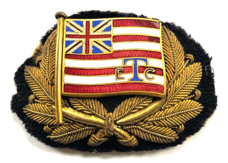 Eastern Telegraph Company ETC cable shipping cap badge