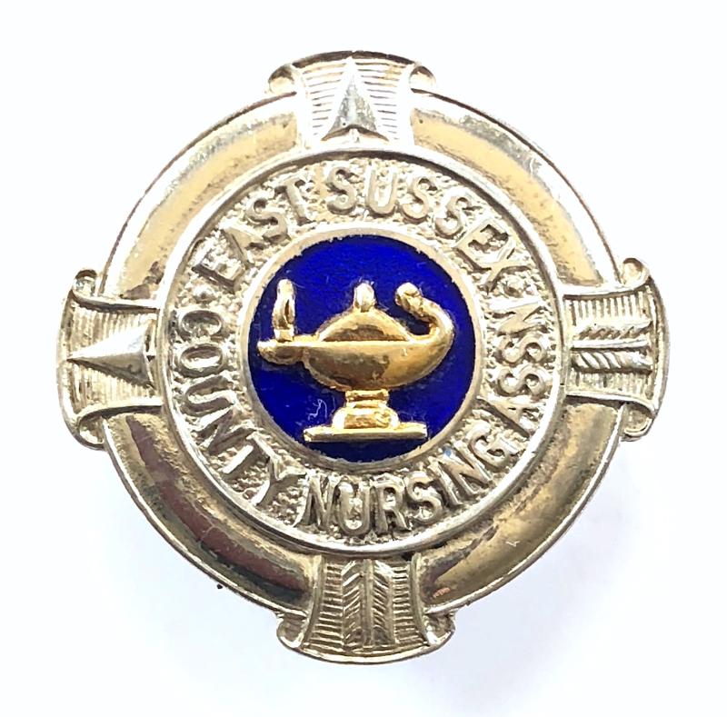 East Sussex County Nursing Association silver badge