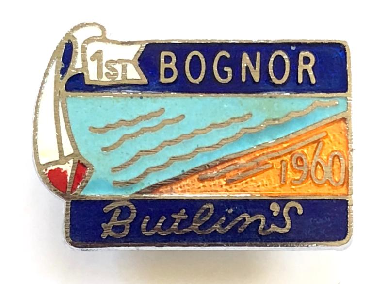Butlins 1960 1st Bognor Regis holiday camp badge