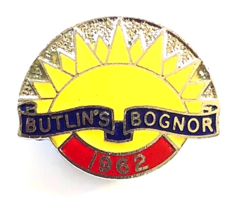 Butlins 1962 Bognor Regis holiday camp rising sun badge