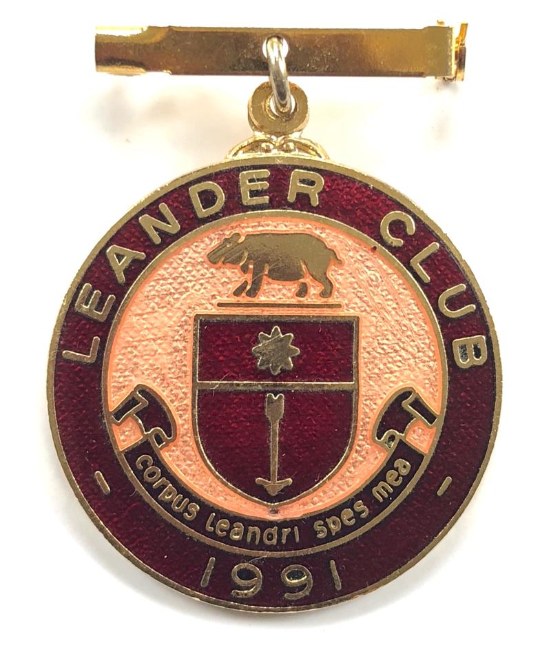 1991 Leander Rowing Club pin badge Henley Royal Regatta