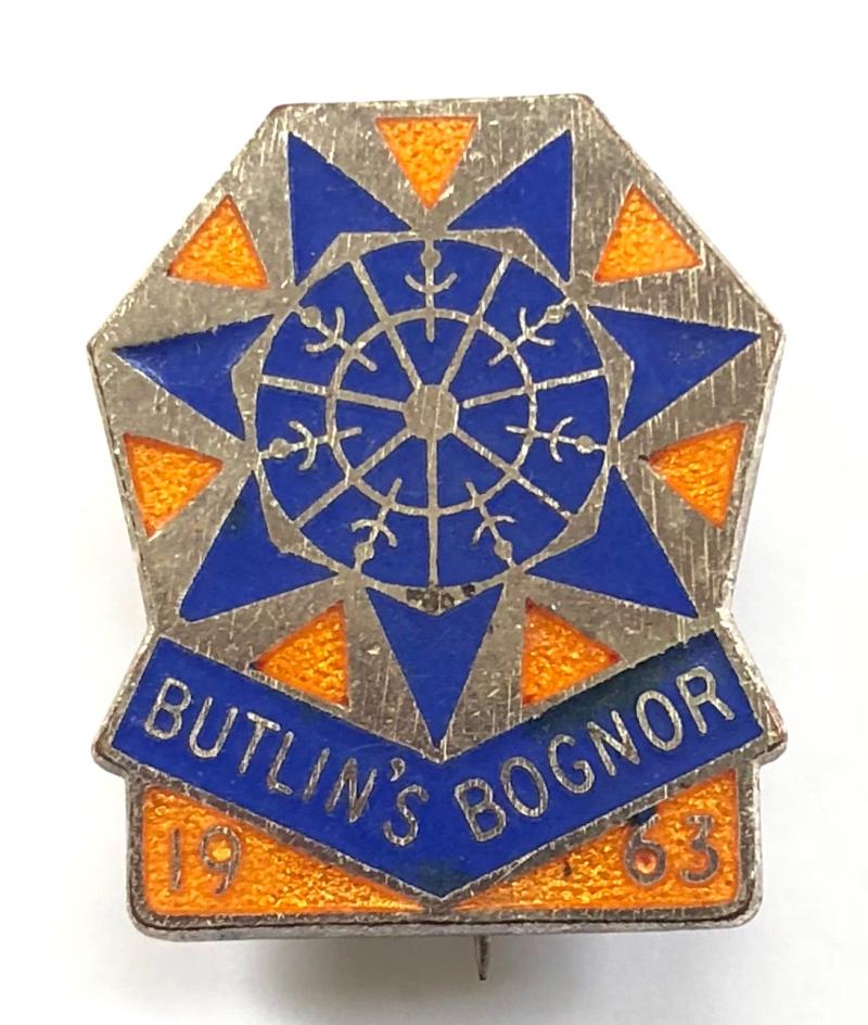 Butlins 1963 Bognor Regis holiday camp seven pointed star badge