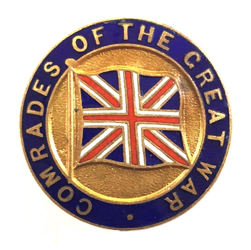 Comrades of The Great War First Pattern officially numbered badge