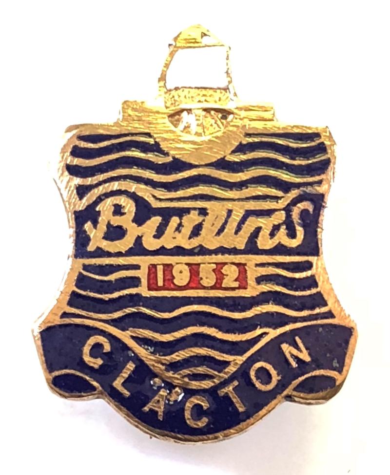 Sally Bosleys Badge Shop | Butlins 1952 Clacton holiday camp badge