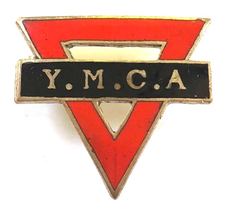 Young Mens Christian Association YMCA red triangle badge