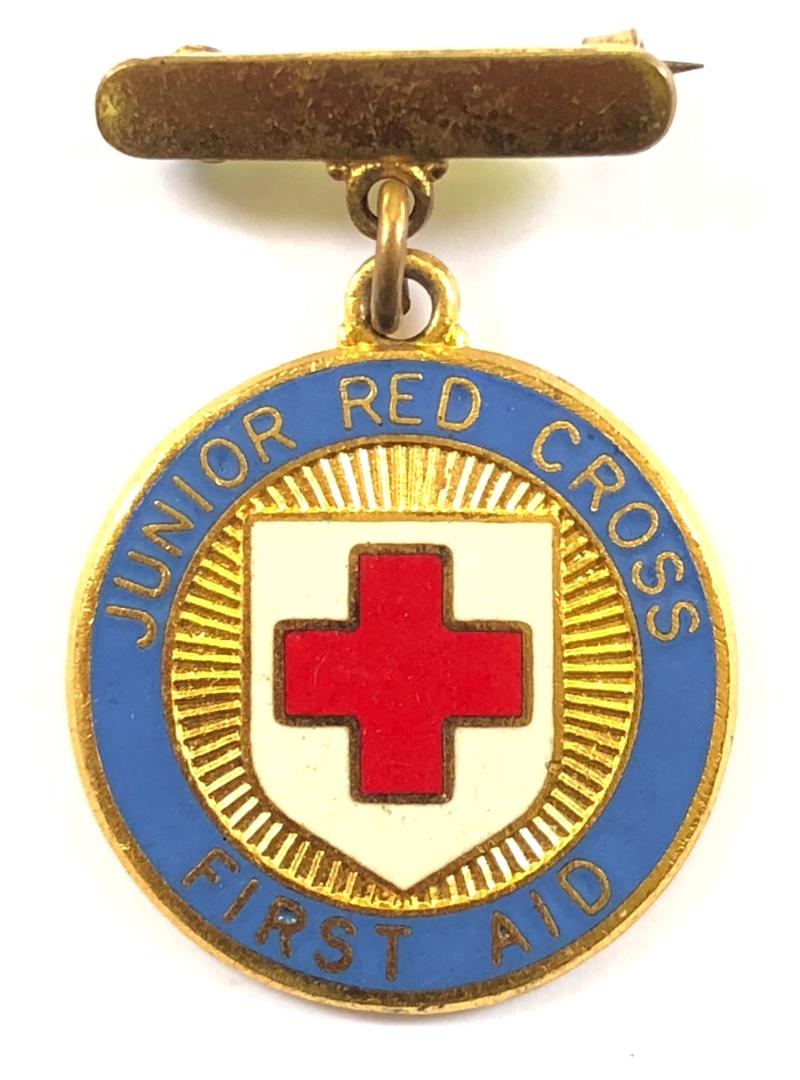 BRCS Junior Red Cross First Aid pin badge