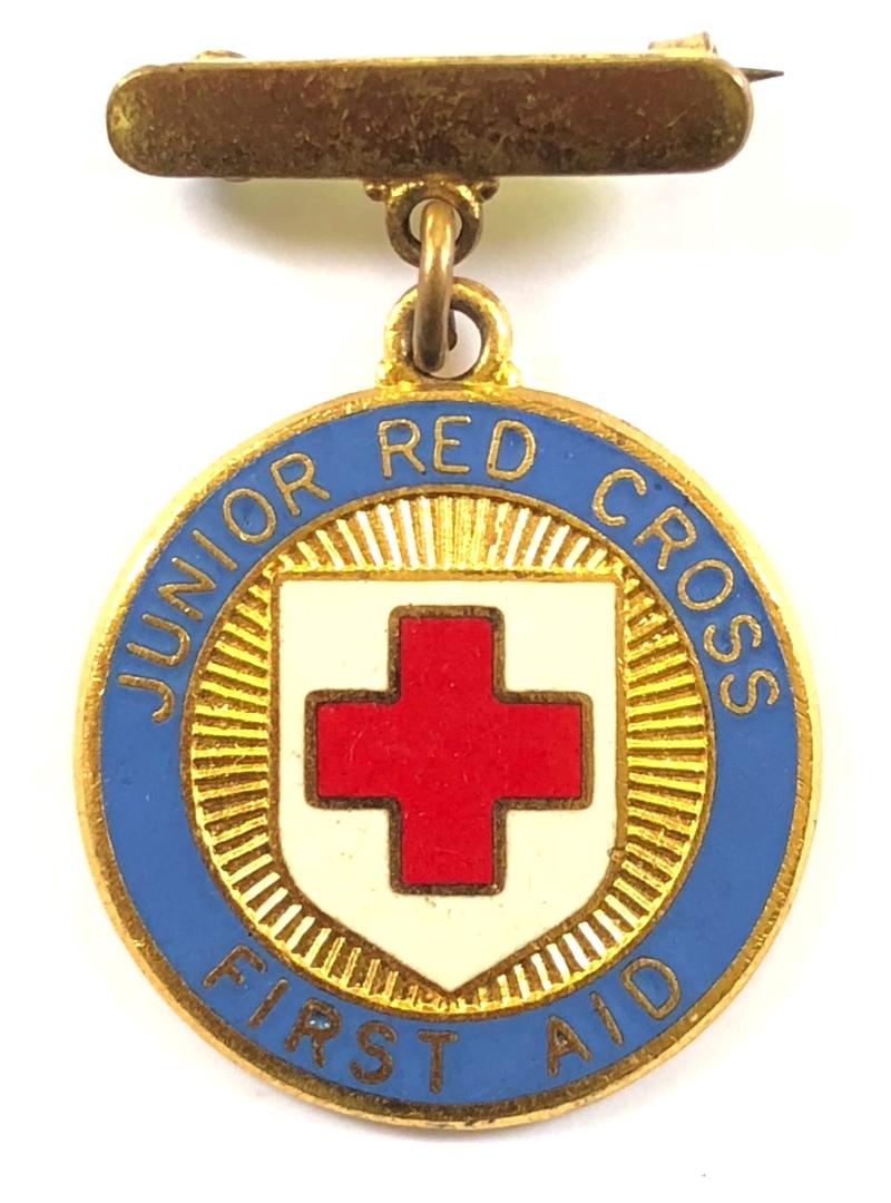 Sally Bosleys Badge Shop | BRCS Junior Red Cross First Aid pin badge