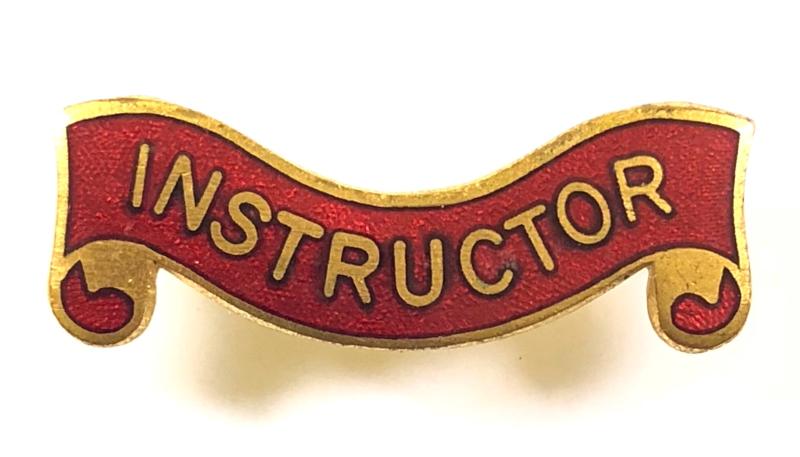 British Red Cross Society Instructor qualification ribbon bar badge