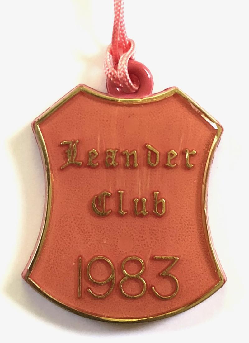 1983 Leander Rowing Club Henley Royal Regatta plastic entry badge