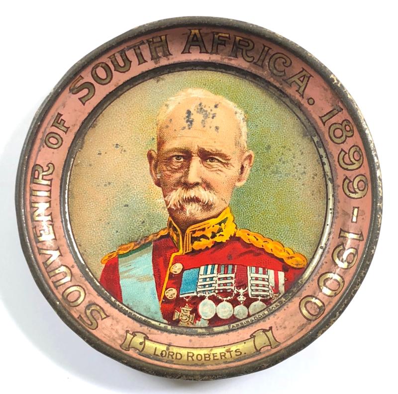 Boer War Lord Roberts Souvenir of South Africa tin plate pin tray