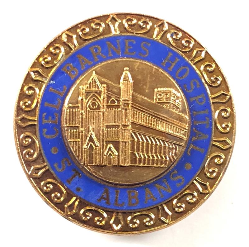 Cell Barnes Hospital nurses badge St Albans Hertfordshire