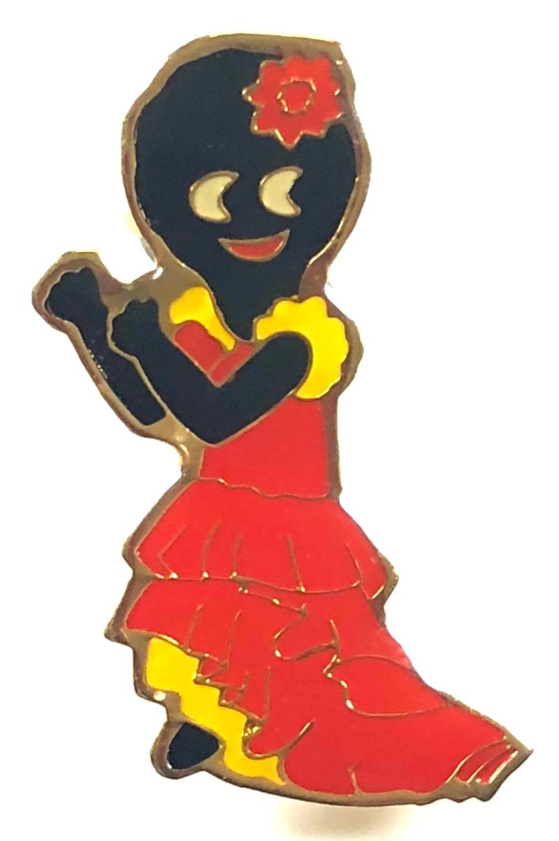 Robertsons 1996 Golly Flamenco Dancer limited edition promotional badge