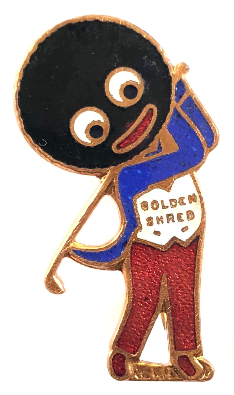 Robertsons white waistcoat Golly golfer badge H.W.Miller
