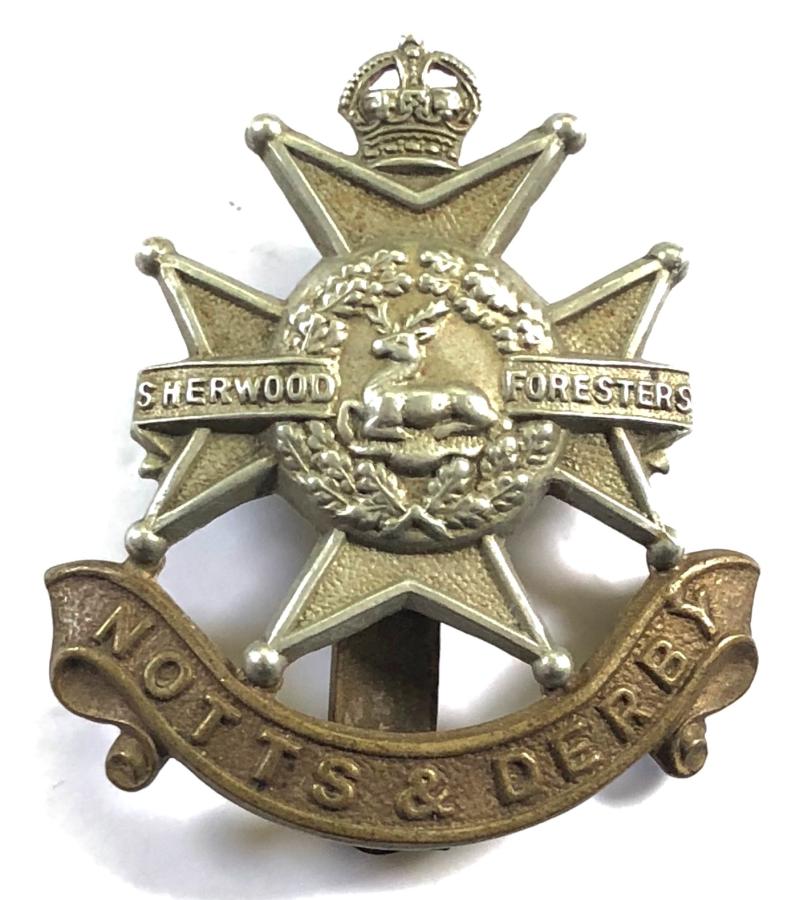 WW2 Sherwood Foresters Notts & Derby cap badge