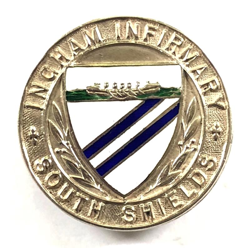 Ingham Infirmary South Shields 1935 silver nurses hospital badge