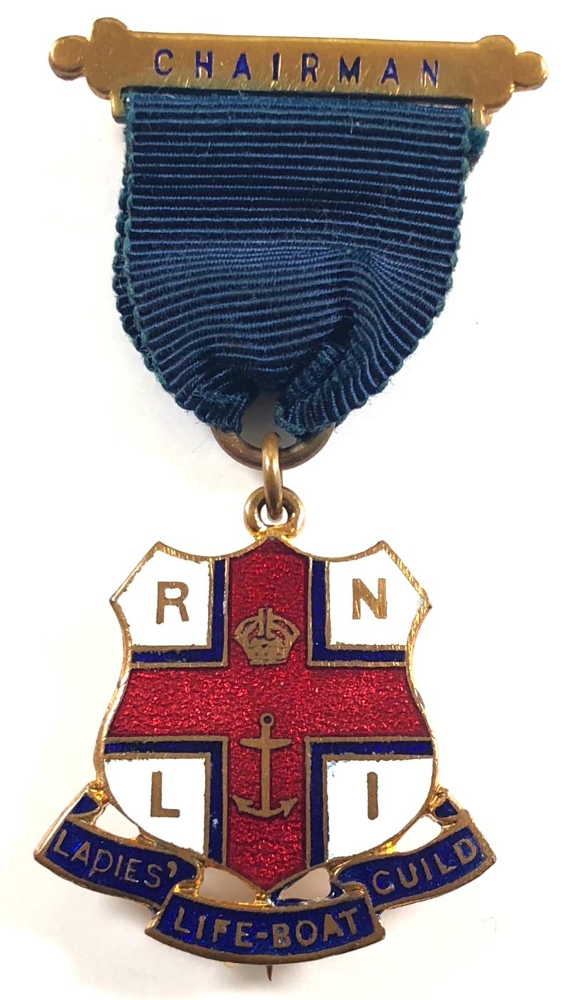 Royal National Lifeboat Institution RNLI Ladies Guild Chairman badge