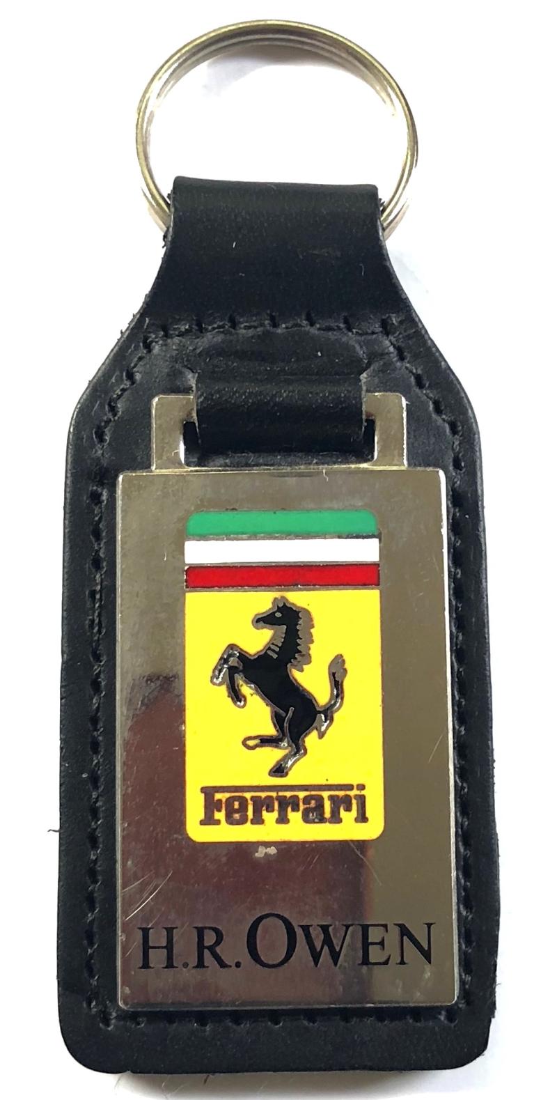 Ferrari Sports Car rearing horse logo leather key fob badge Manhattan Windsor