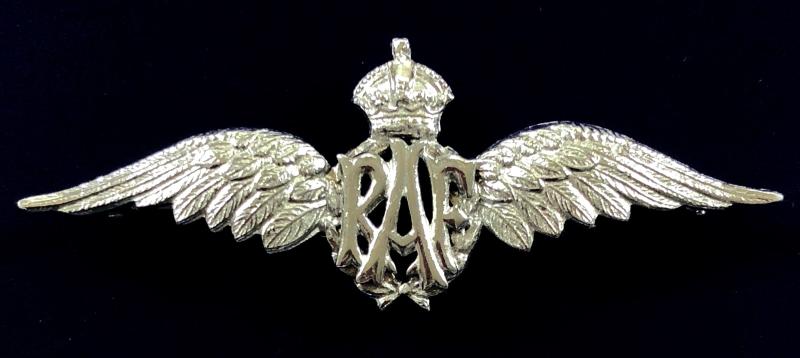 WW2 Royal Air Force Pilot's Wing RAF sweetheart brooch