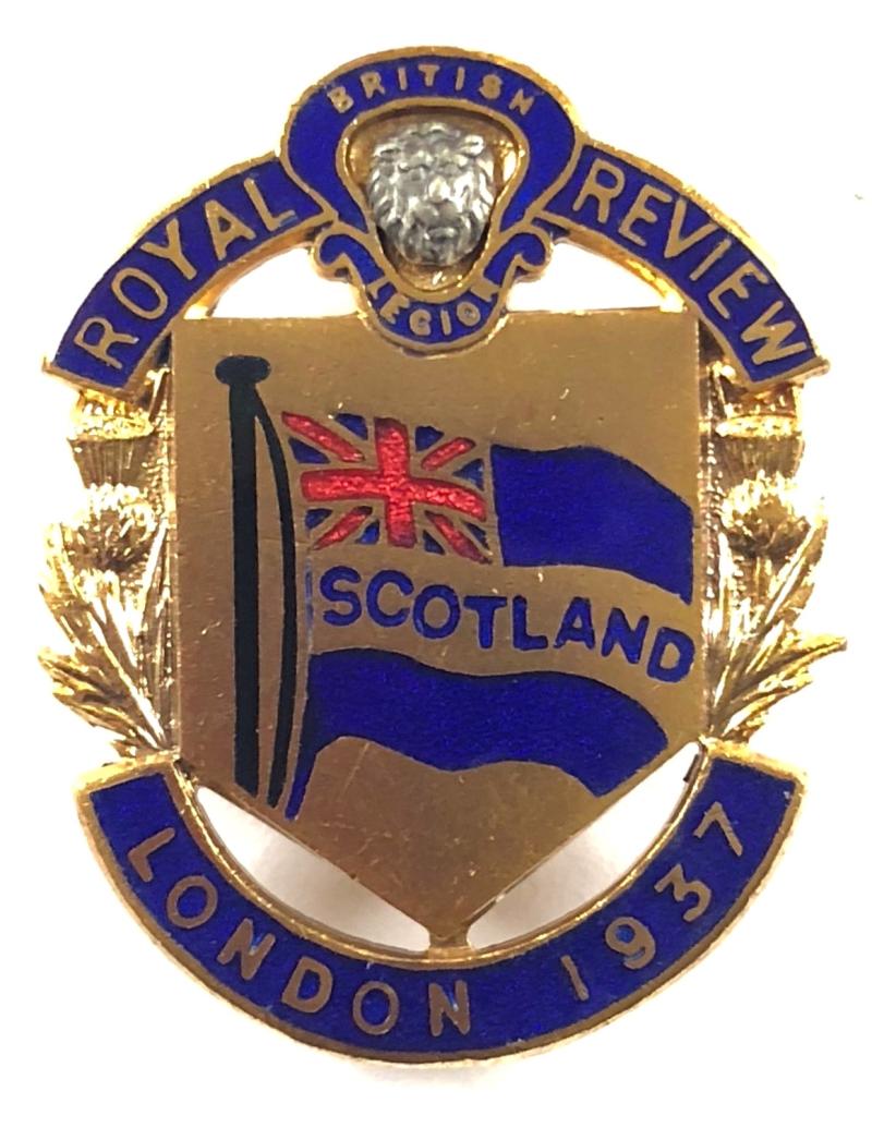 British Legion Royal Review London 1937 commemorative badge
