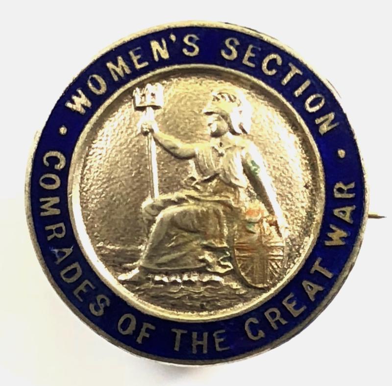 Women's Section Comrades of The Great War officially numbered badge