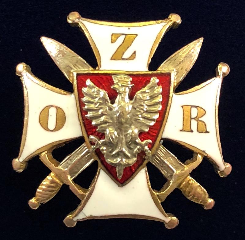 Polish ZOR Reserve Officers Association badge c.1922-39