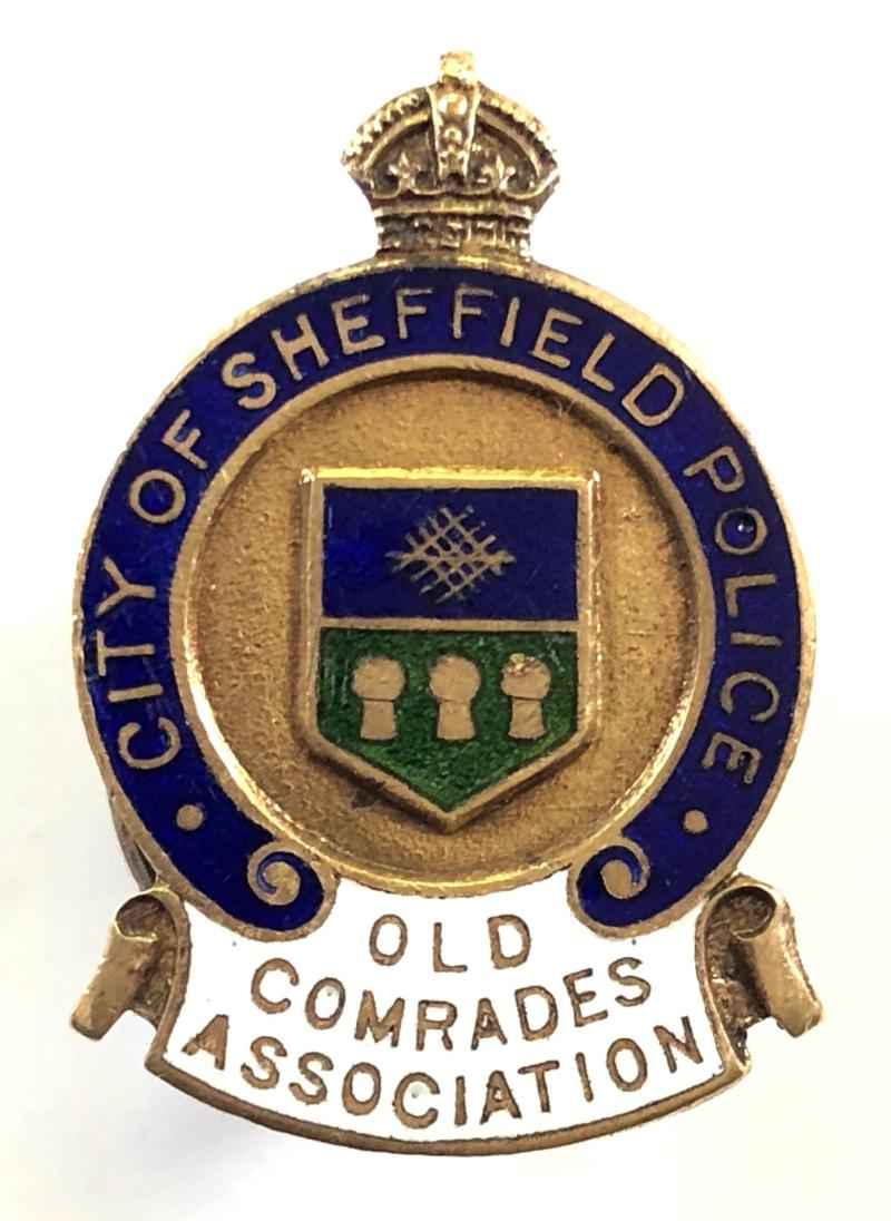 City of Sheffield Police Old Comrades Association badge c.1928 - 1949