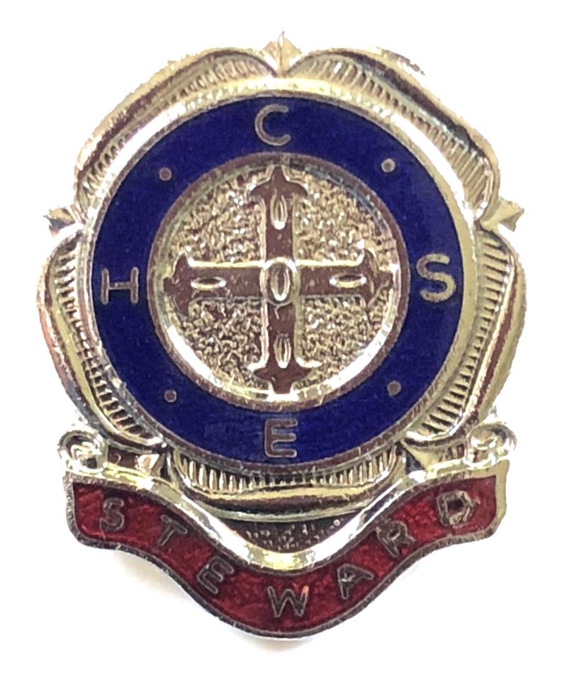 Confederation of Health Service Employees COHSE union Steward badge