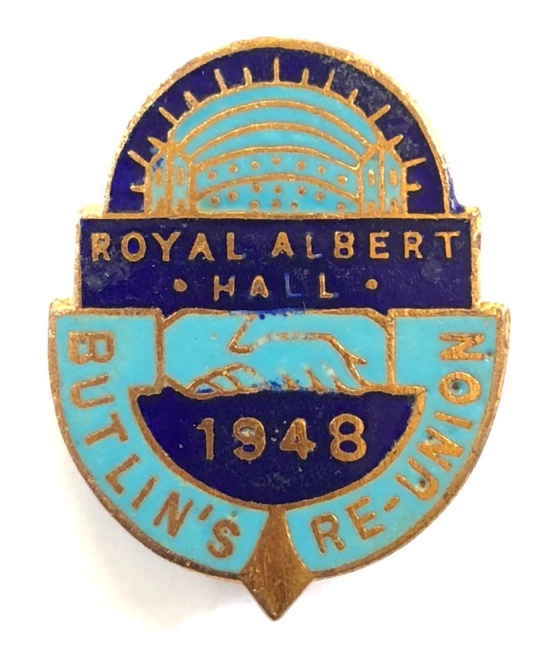 Butlins 1948 Royal Albert Hall re-union badge