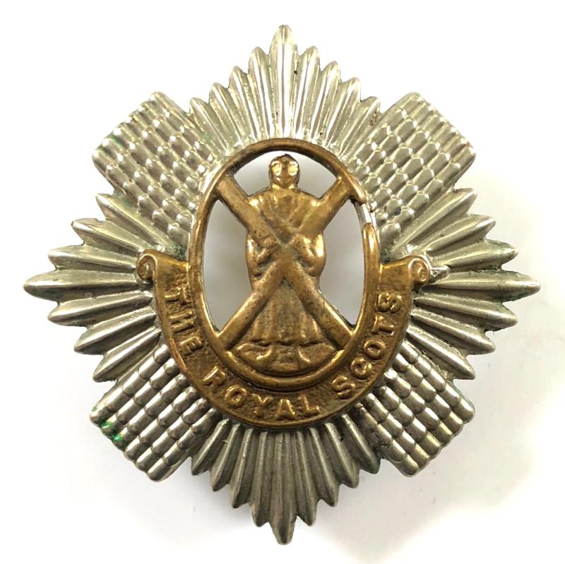 The Royal Scots glengarry cap badge post 1881