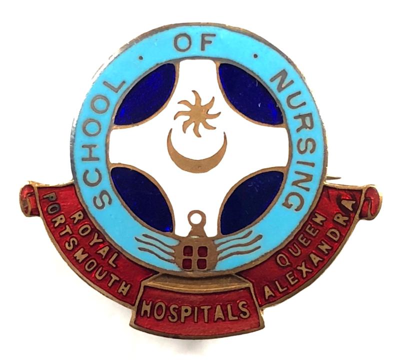 Royal Portsmouth Queen Alexandra Hospitals School of Nursing badge Hampshire