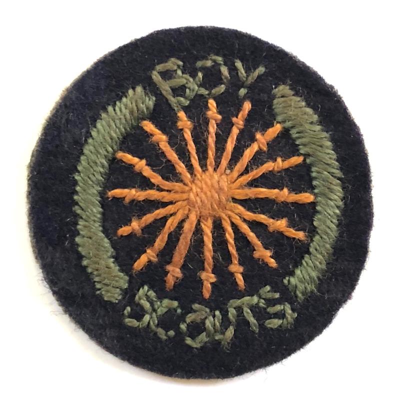 Boy Scouts Cyclist proficiency blue felt cloth badge circa 1927