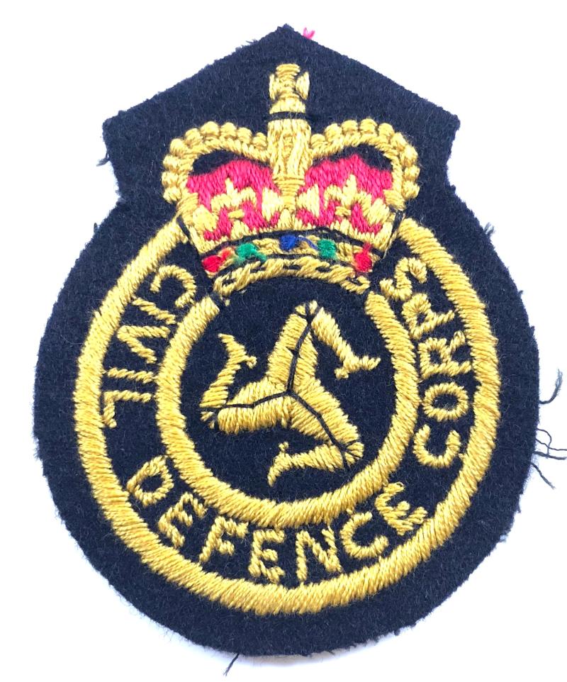 Civil Defence Corps Isle of Man post 1953 cloth badge