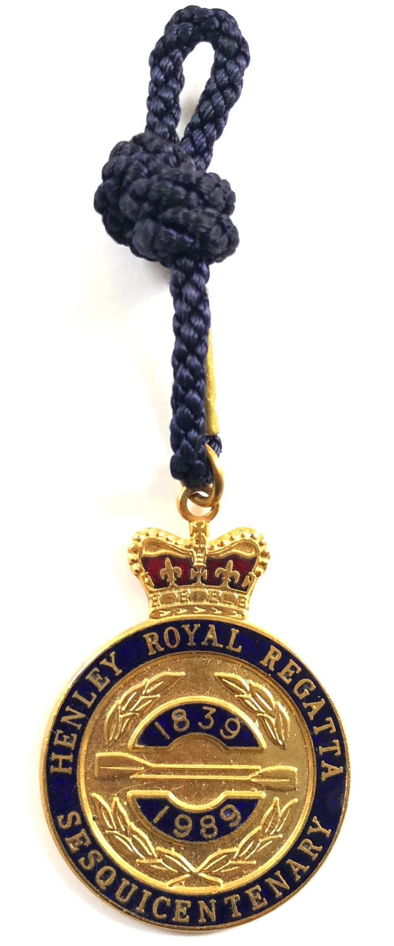 1989 Henley Royal Regatta Sesquicentenary stewards enclosure badge