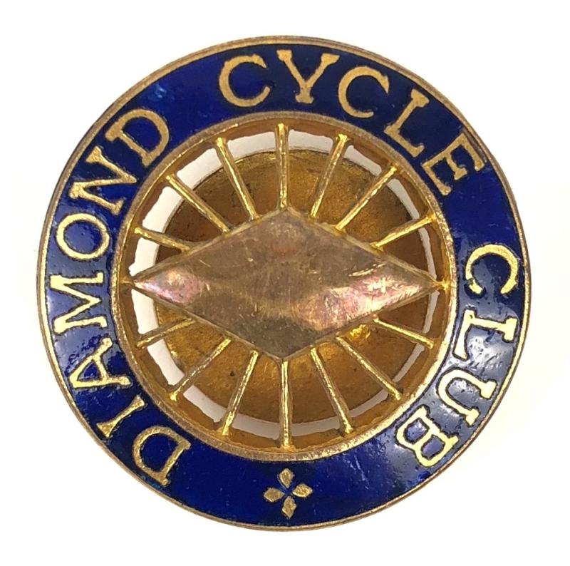 Diamond Cycle Club membership badge circa 1900