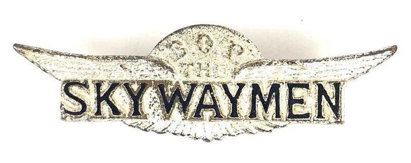 Boys Own Paper weekly children's comic SKYWAYMEN badge Model Aircraft enthusiasts