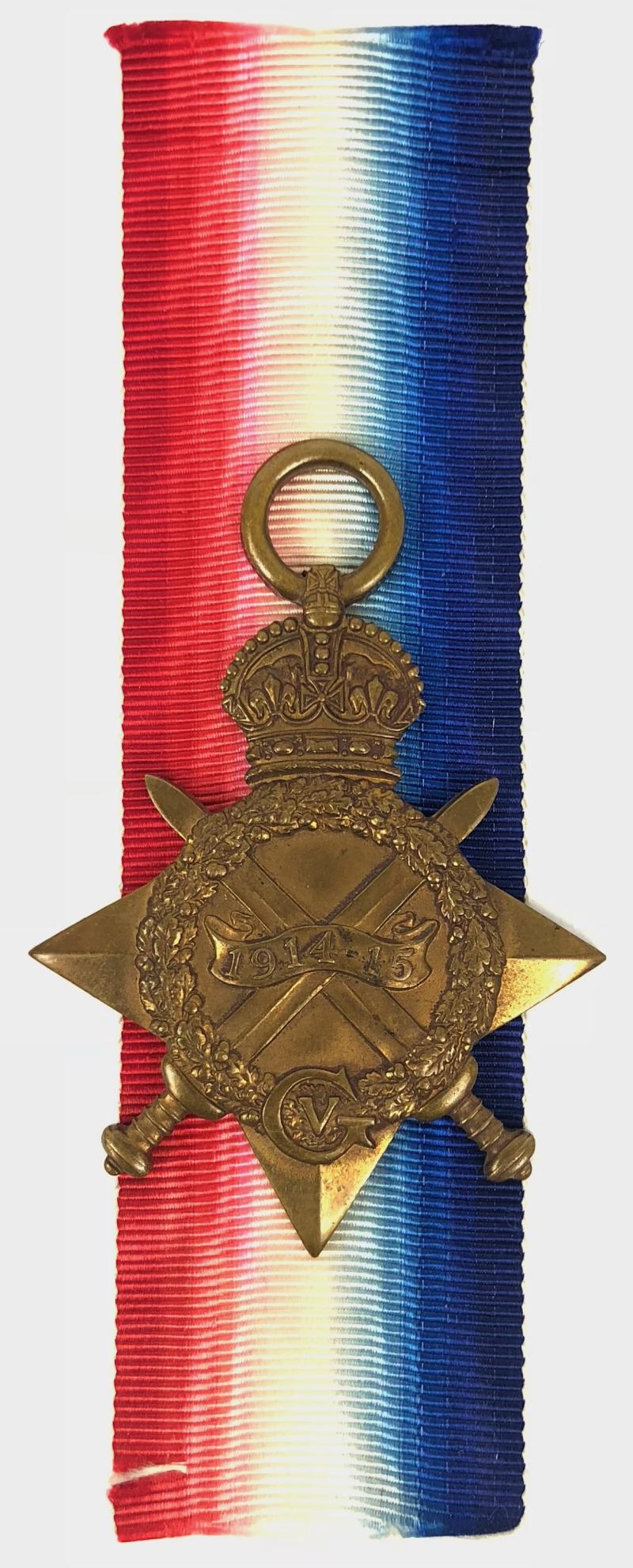 WW1 Queen’s West Surrey Regiment 1914/15 Star Casualty Medal
